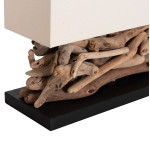 ΕΠΙΤΡΑΠΕΖΙΟ ΟΡΘΟΓΩΝΙΟ ΦΩΤΙΣΤΙΚΟ TWIGGY HM4432 DRIFTWOOD & ΛΕΥΚΟ ΚΑΠΕΛΟ 50x16,5x38Υεκ.