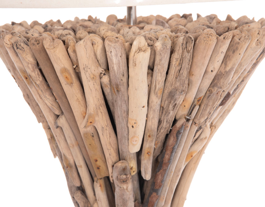 ΔΙΑΚΟΣΜΗΤΙΚΟ ΦΩΤΙΣΤΙΚΟ ΔΑΠΕΔΟΥ ALTAR HM4433 DRIFTWOOD--ΛΕΥΚΟ PVC Φ45x142Υεκ.