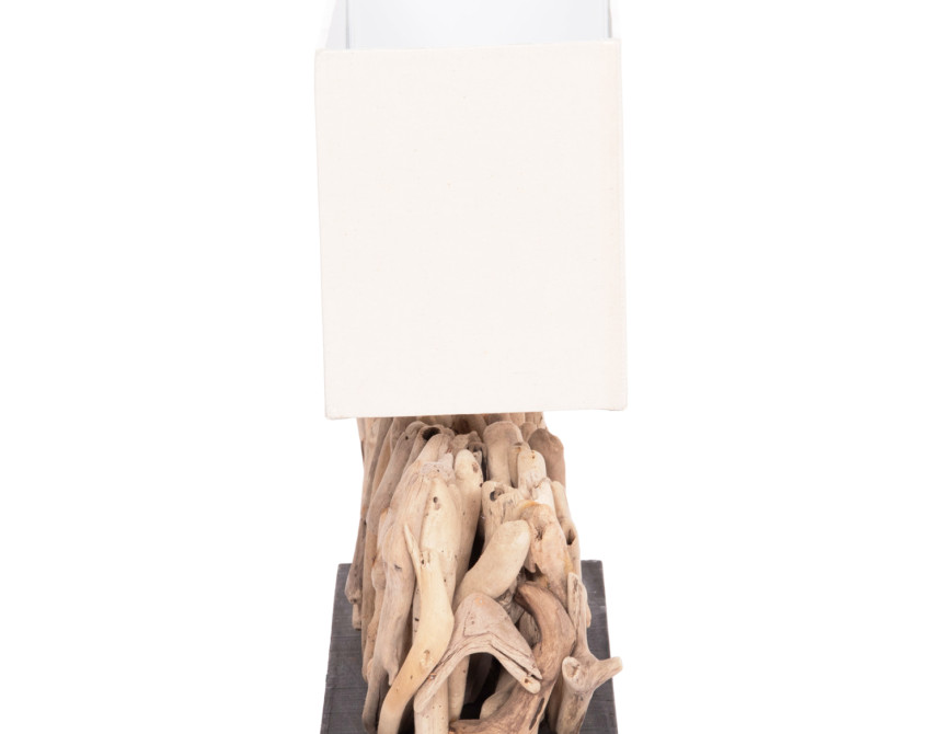 ΕΠΙΤΡΑΠΕΖΙΟ ΟΡΘΟΓΩΝΙΟ ΦΩΤΙΣΤΙΚΟ TWIGGY HM4434 DRIFTWOOD & ΛΕΥΚΟ ΚΑΠΕΛΟ 56x16.5x43Υεκ.
