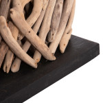 ΕΠΙΤΡΑΠΕΖΙΟ ΟΡΘΟΓΩΝΙΟ ΦΩΤΙΣΤΙΚΟ TWIGGY HM4434 DRIFTWOOD & ΛΕΥΚΟ ΚΑΠΕΛΟ 56x16.5x43Υεκ.