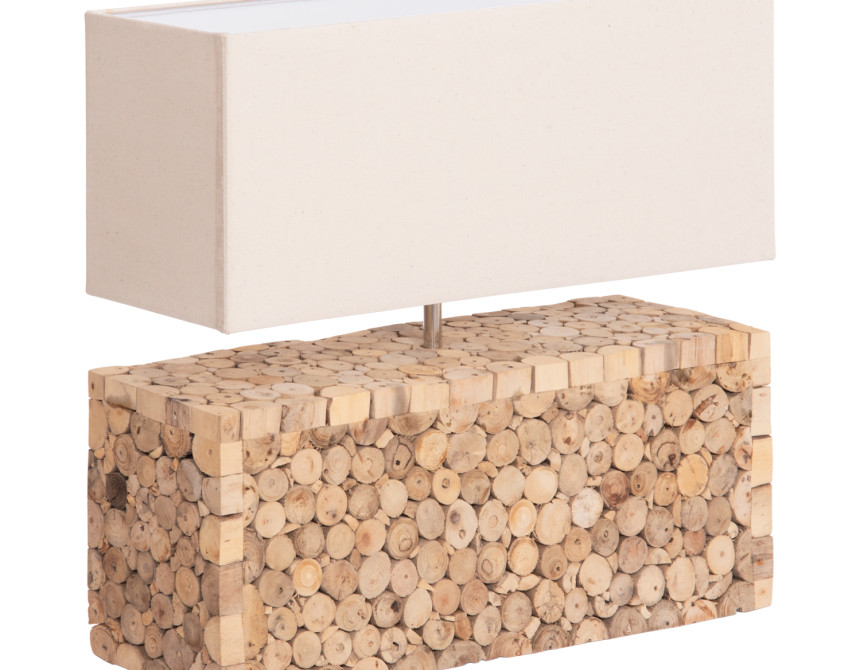 ΕΠΙΤΡΑΠΕΖΙΟ ΦΩΤΙΣΤΙΚΟ TWIGGY HM4437 DRIFTWOOD & ΛΕΥΚΟ ΚΑΠΕΛΟ 50.5x16x45.5Υεκ.