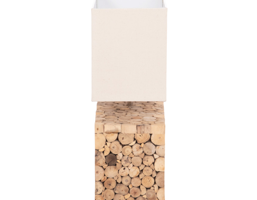 ΕΠΙΤΡΑΠΕΖΙΟ ΦΩΤΙΣΤΙΚΟ TWIGGY HM4437 DRIFTWOOD & ΛΕΥΚΟ ΚΑΠΕΛΟ 50.5x16x45.5Υεκ.