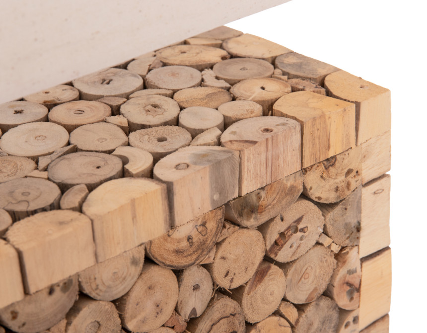 ΕΠΙΤΡΑΠΕΖΙΟ ΦΩΤΙΣΤΙΚΟ TWIGGY HM4437 DRIFTWOOD & ΛΕΥΚΟ ΚΑΠΕΛΟ 50.5x16x45.5Υεκ.