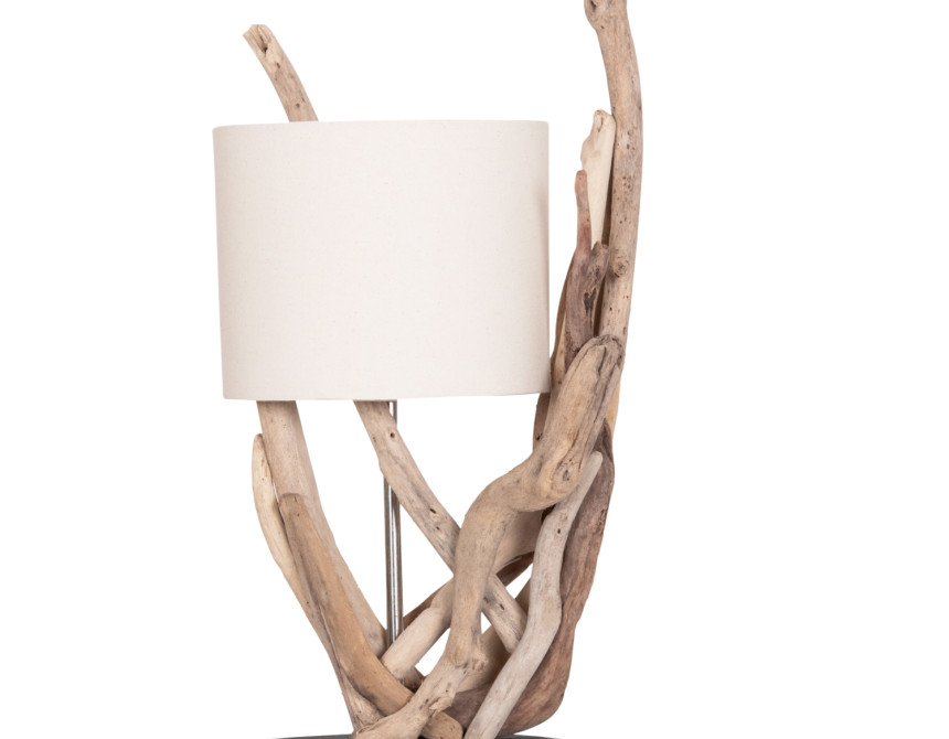 ΕΠΙΤΡΑΠΕΖΙΟ ΦΩΤΙΣΤΙΚΟ BRAMBLE HM4873 DRIFTWOOD & ΛΕΥΚΟ ΚΑΠΕΛΟ Φ28x65Υεκ.