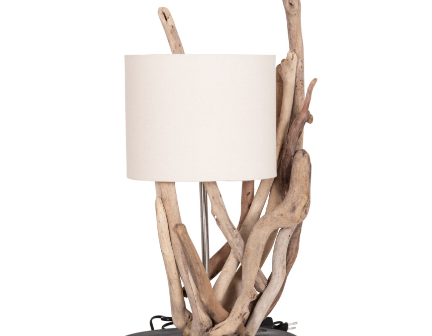 ΕΠΙΤΡΑΠΕΖΙΟ ΦΩΤΙΣΤΙΚΟ BRAMBLE HM4873 DRIFTWOOD & ΛΕΥΚΟ ΚΑΠΕΛΟ Φ28x65Υεκ.