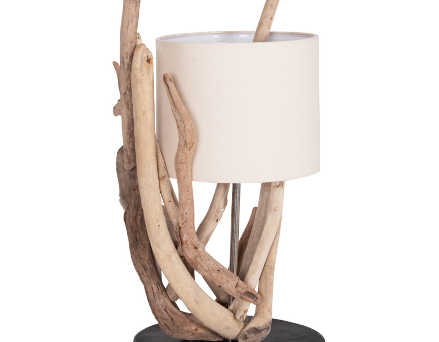 ΕΠΙΤΡΑΠΕΖΙΟ ΦΩΤΙΣΤΙΚΟ BRAMBLE HM4873 DRIFTWOOD & ΛΕΥΚΟ ΚΑΠΕΛΟ Φ28x65Υεκ.