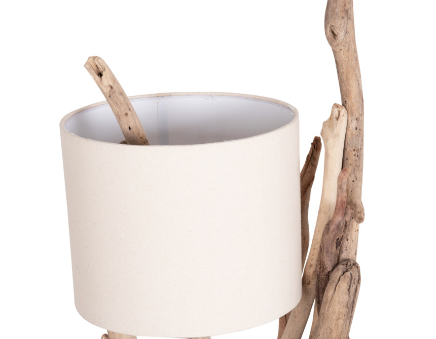 ΕΠΙΤΡΑΠΕΖΙΟ ΦΩΤΙΣΤΙΚΟ BRAMBLE HM4873 DRIFTWOOD & ΛΕΥΚΟ ΚΑΠΕΛΟ Φ28x65Υεκ.