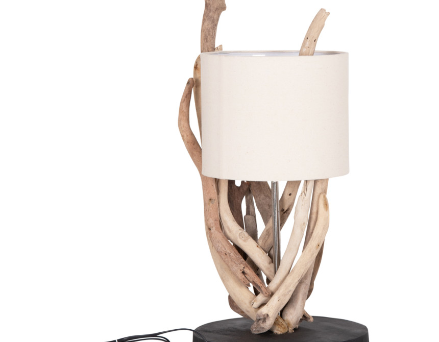 ΕΠΙΤΡΑΠΕΖΙΟ ΦΩΤΙΣΤΙΚΟ BRAMBLE HM4873 DRIFTWOOD & ΛΕΥΚΟ ΚΑΠΕΛΟ Φ28x65Υεκ.