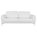 ΚΑΝΑΠΕΣ 3ΘΕΣΙΟΣ KENZIE HM3121.32 ΜΕ ΛΕΥΚΟ PU 190x81x81 εκ.