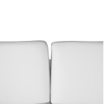 ΚΑΝΑΠΕΣ 3ΘΕΣΙΟΣ KENZIE HM3121.32 ΜΕ ΛΕΥΚΟ PU 190x81x81 εκ.