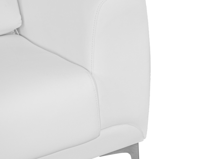 ΚΑΝΑΠΕΣ 3ΘΕΣΙΟΣ KENZIE HM3121.32 ΜΕ ΛΕΥΚΟ PU 190x81x81 εκ.