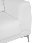 ΚΑΝΑΠΕΣ 3ΘΕΣΙΟΣ KENZIE HM3121.32 ΜΕ ΛΕΥΚΟ PU 190x81x81 εκ.