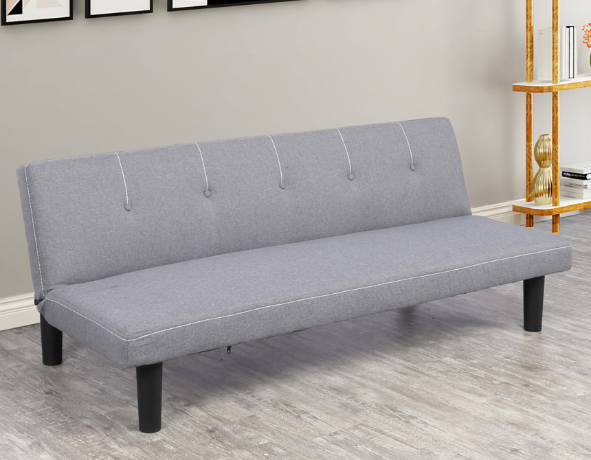 ΚΑΝΑΠΕΣ ΚΡΕΒΑΤΙ ETHAN ΣΕ ΓΚΡΙ ΧΡΩΜΑ HM3146.01 165x74x64 εκ.
