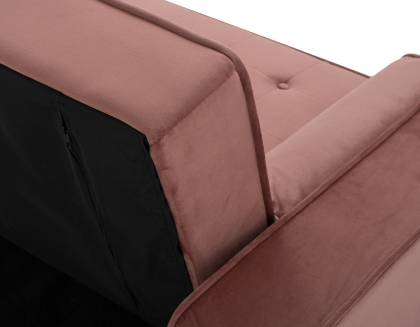 ΚΑΝΑΠΕΣ ΚΡΕΒΑΤΙ SALVADOR HM3150.12 ΒΕΛΟΥΔΟ ΣΑΠΙΟ ΜΗΛΟ  223X90X80Y εκ.