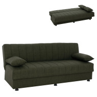 ΚΑΝΑΠΕΣ ΚΡΕΒΑΤΙ ANDRI ΤΡΙΘΕΣΙΟΣ DARK OLIVE HM3239.05 180x72x77 εκ.