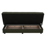 ΚΑΝΑΠΕΣ ΚΡΕΒΑΤΙ ANDRI ΤΡΙΘΕΣΙΟΣ DARK OLIVE HM3239.05 180x72x77 εκ.