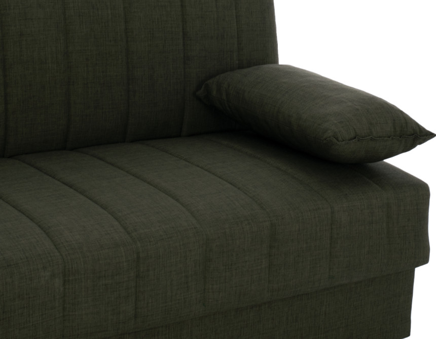 ΚΑΝΑΠΕΣ ΚΡΕΒΑΤΙ ANDRI ΤΡΙΘΕΣΙΟΣ DARK OLIVE HM3239.05 180x72x77 εκ.