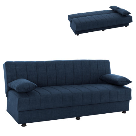 ΚΑΝΑΠΕΣ ΚΡΕΒΑΤΙ ANDRI ΤΡΙΘΕΣΙΟΣ ΜΠΛΕ HM3239.07 180x72x77Y εκ.
