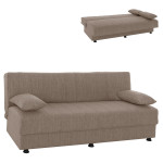 ΚΑΝΑΠΕΣ ΚΡΕΒΑΤΙ ANDRI ΤΡΙΘΕΣΙΟΣ ΜΠΕΖ HM3239.04 180x72x77Υ εκ.