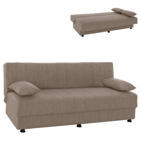 ΚΑΝΑΠΕΣ ΚΡΕΒΑΤΙ ANDRI ΤΡΙΘΕΣΙΟΣ ΜΠΕΖ HM3239.04 180x72x77Υ εκ.