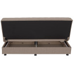 ΚΑΝΑΠΕΣ ΚΡΕΒΑΤΙ ANDRI ΤΡΙΘΕΣΙΟΣ ΜΠΕΖ HM3239.04 180x72x77Υ εκ.