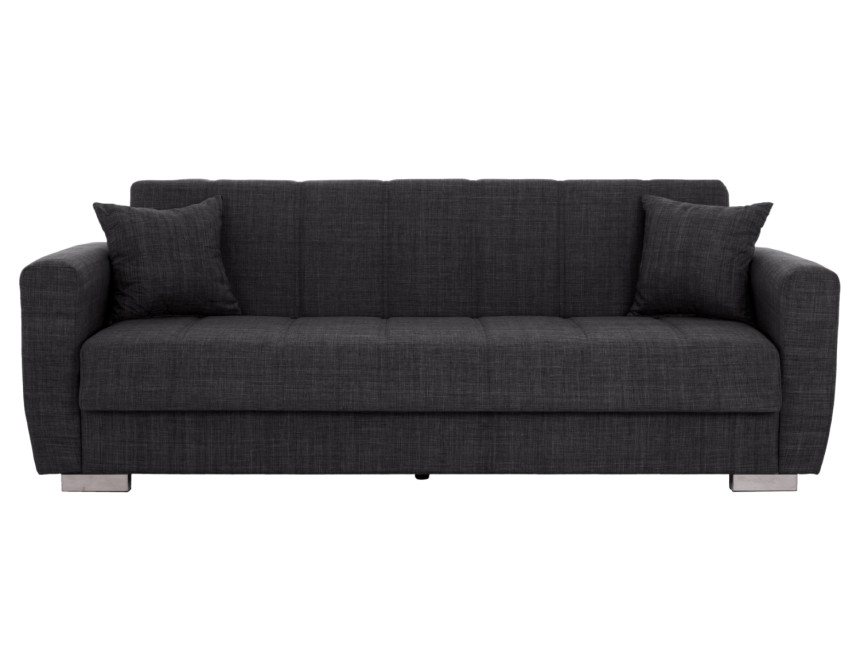 ΚΑΝΑΠΕΣ ΚΡΕΒΑΤΙ POLYA ΤΡΙΘΕΣΙΟΣ HM3240.03 ΓΚΡΙ 215x80x77Υ εκ.
