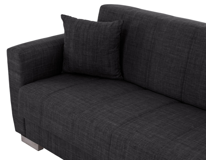 ΚΑΝΑΠΕΣ ΚΡΕΒΑΤΙ POLYA ΤΡΙΘΕΣΙΟΣ HM3240.03 ΓΚΡΙ 215x80x77Υ εκ.