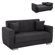 ΚΑΝΑΠΕΣ ΚΡΕΒΑΤΙ POLYA ΔΙΘΕΣΙΟΣ ΓΚΡΙ HM3241.03 150x84x88 εκ.