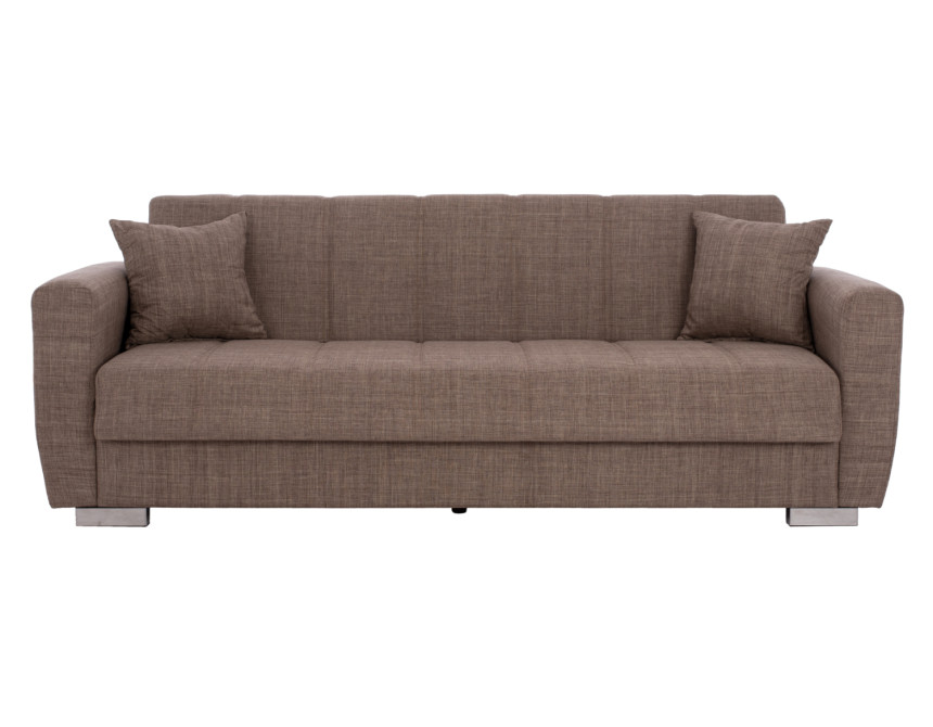 ΚΑΝΑΠΕΣ ΚΡΕΒΑΤΙ POLYA ΤΡΙΘΕΣΙΟΣ ΚΑΦΕ HM3240.02 215x80x77 εκ.