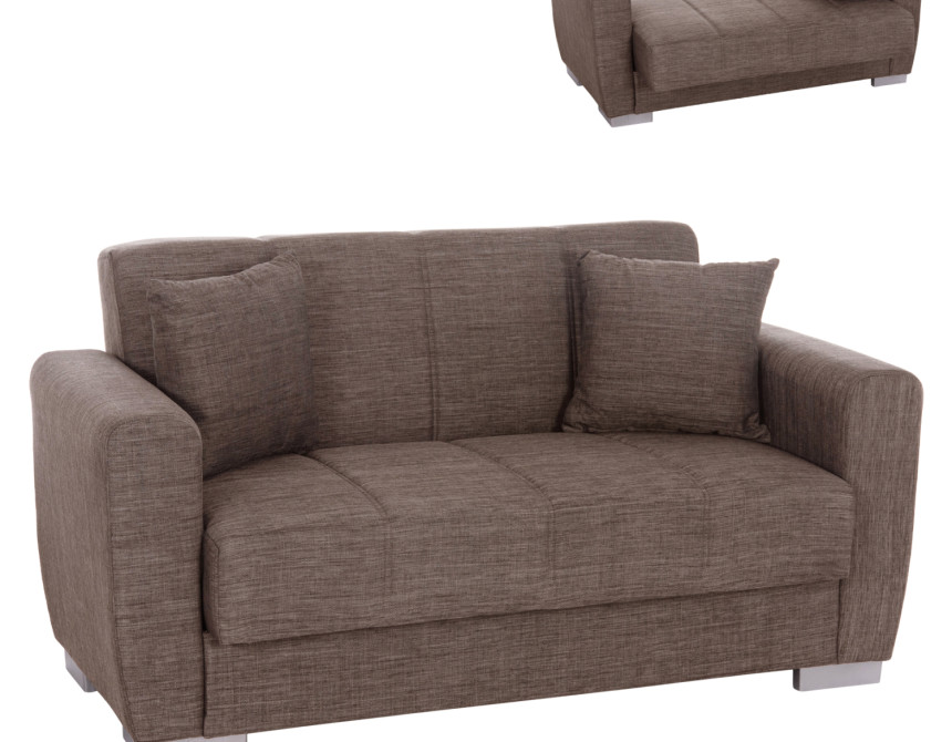 ΚΑΝΑΠΕΣ ΚΡΕΒΑΤΙ POLYA ΔΙΘΕΣΙΟΣ ΚΑΦΕ HM3241.02 150x84x88 εκ.