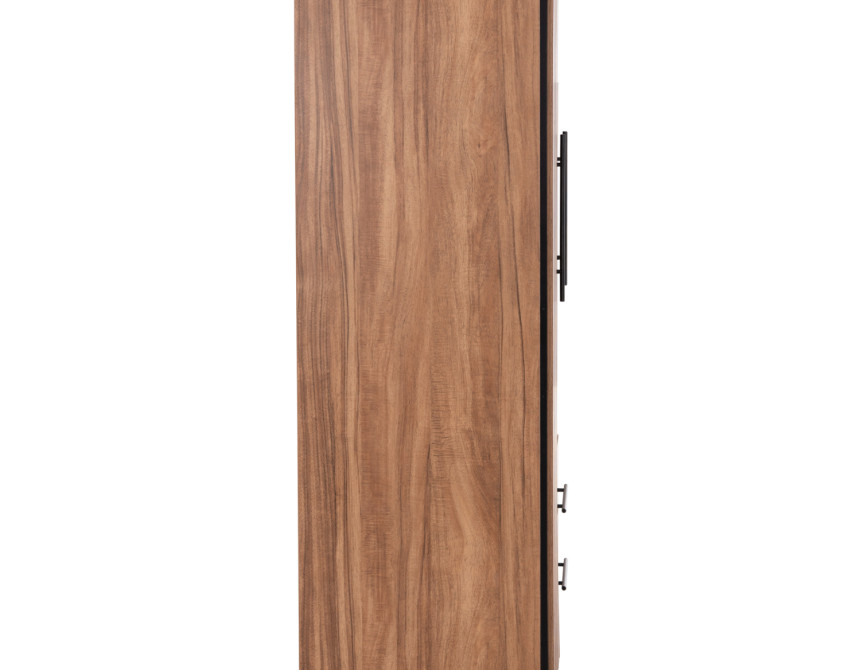 ΝΤΟΥΛΑΠΑ 3ΦΥΛΛΗ ΜΕ 2 ΣΥΡΤΑΡΙΑ HARRY HM18390.01 ΜΕΛΑΜΙΝΗ ΦΥΣΙΚΟ & ΜΑΥΡΟ 150x55x180Υεκ