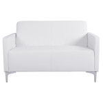 ΚΑΝΑΠΕΣ 2ΘΕΣΙΟΣ NELLIE HM3159.22 ΜΕ ΛΕΥΚΟ PU 113x71x71Υ εκ.