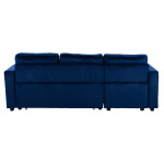 ΚΑΝΑΠΕΣ ΓΩΝΙΑ ΚΡΕΒΑΤΙ WAYNE 224x147x85Υεκ. HM3028.18 ΒΕΛΟΥΔΟ ΜΠΛΕ
