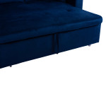 ΚΑΝΑΠΕΣ ΓΩΝΙΑ ΚΡΕΒΑΤΙ WAYNE 224x147x85Υεκ. HM3028.18 ΒΕΛΟΥΔΟ ΜΠΛΕ