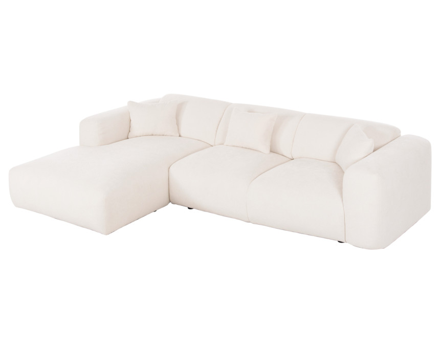 ΚΑΝΑΠΕΣ ΓΩΝΙΑ (ΑΡΙΣΤΕΡΗ) BRICKEN HM3275.02L ΛΕΥΚΟ ΥΦΑΣΜΑ 110-282x98-160x72Υεκ.