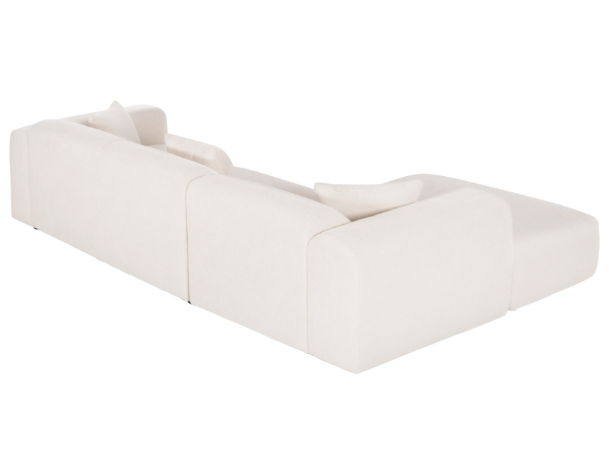 ΚΑΝΑΠΕΣ ΓΩΝΙΑ (ΑΡΙΣΤΕΡΗ) BRICKEN HM3275.02L ΛΕΥΚΟ ΥΦΑΣΜΑ 110-282x98-160x72Υεκ.