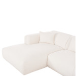ΚΑΝΑΠΕΣ ΓΩΝΙΑ (ΑΡΙΣΤΕΡΗ) BRICKEN HM3275.02L ΛΕΥΚΟ ΥΦΑΣΜΑ 110-282x98-160x72Υεκ.