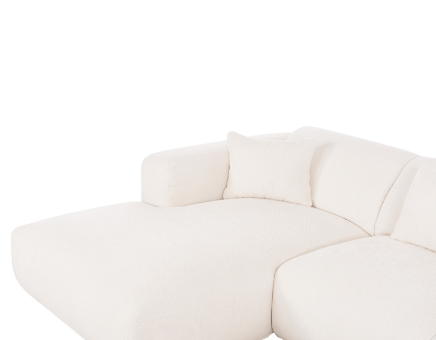 ΚΑΝΑΠΕΣ ΓΩΝΙΑ (ΑΡΙΣΤΕΡΗ) BRICKEN HM3275.02L ΛΕΥΚΟ ΥΦΑΣΜΑ 110-282x98-160x72Υεκ.
