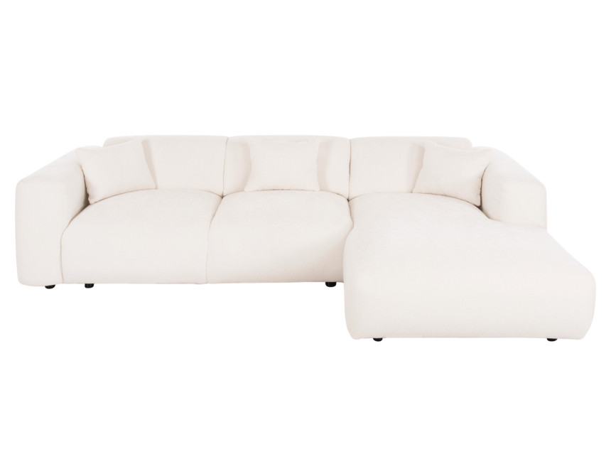 ΚΑΝΑΠΕΣ ΓΩΝΙΑ BRICKEN HM3275.02R ΛΕΥΚΟ ΥΦΑΣΜΑ 110-282x98-160x72Υεκ.