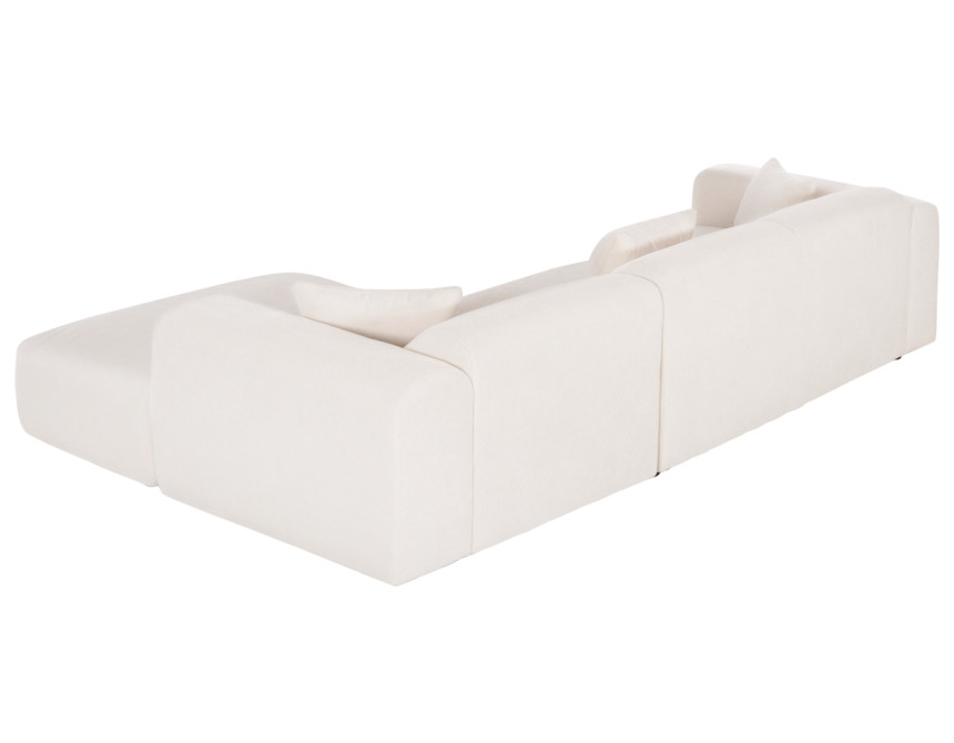 ΚΑΝΑΠΕΣ ΓΩΝΙΑ BRICKEN HM3275.02R ΛΕΥΚΟ ΥΦΑΣΜΑ 110-282x98-160x72Υεκ.