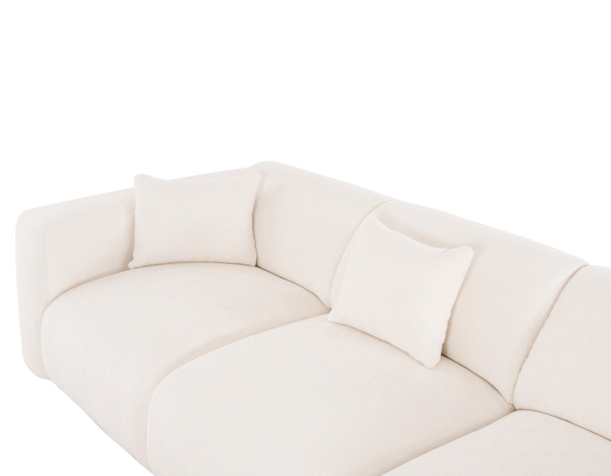 ΚΑΝΑΠΕΣ ΓΩΝΙΑ BRICKEN HM3275.02R ΛΕΥΚΟ ΥΦΑΣΜΑ 110-282x98-160x72Υεκ.