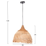 ΦΩΤΙΣΤΙΚΟ ΟΡΟΦΗΣ ΑΠΟ ΙΝΕΣ MENDONG GRASS ΣΕ ΦΥΣΙΚΟ Φ38x34-120Yεκ.HM7776