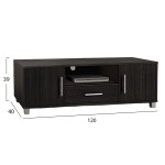 ΕΠΙΠΛΟ ΤΗΛΕΟΡΑΣΗΣ MACIE ΜΕΛΑΜΙΝΗΣ HM2203.01 ZEBRANO 120x40x39Y εκ.