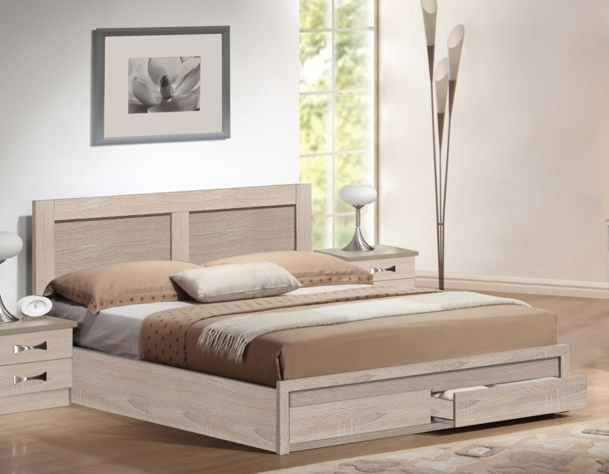ΚΡΕΒΑΤΙ CAPRI HM312.02 ΜΕ 2 ΣΥΡΤΑΡΙΑ SONAMA ΓΙΑ ΣΤΡΩΜΑ 150X200εκ.