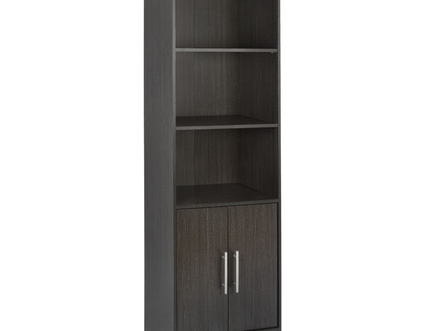 ΒΙΒΛΙΟΘΗΚΗ ΜΕΛΑΜΙΝΗΣ ENSLEY HM2027.01 ZEBRANO 60X30X180 εκ.