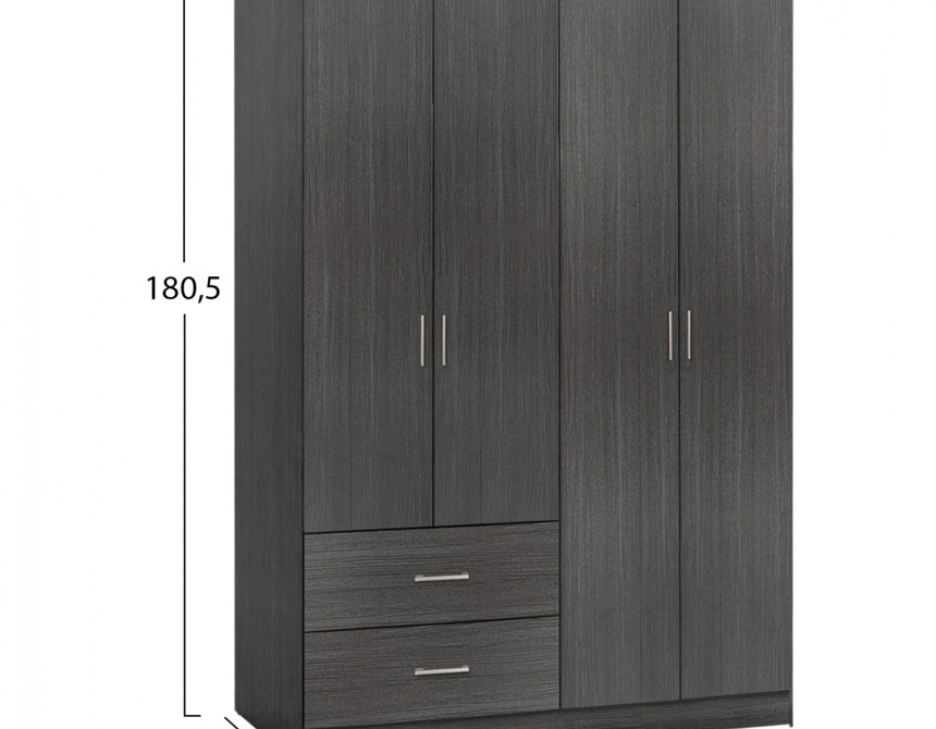ΝΤΟΥΛΑΠΑ 4ΦΥΛΛΗ BLAKELY ME 2 ΣΥΡΤΑΡΙΑ HM339.01 ZEBRANO 120Χ42,5Χ180,5εκ.