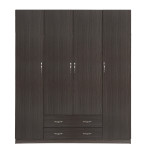 ΝΤΟΥΛΑΠΑ 4ΦΥΛΛΗ ΜΕ 2 ΣΥΡΤΑΡΙΑ AZALEA 200x55.5x180Υ εκ. HM353.01 ZEBRANO