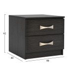 ΚΟΜΟΔΙΝΟ ΜΕ 2 ΣΥΡΤΑΡΙΑ ΚΑΙ ΧΕΡΟΥΛΙ ASHLYN HM2235.01 ZEBRANO 48x40x42Yεκ.