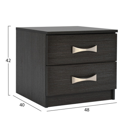 ΚΟΜΟΔΙΝΟ ΜΕ 2 ΣΥΡΤΑΡΙΑ ΚΑΙ ΧΕΡΟΥΛΙ ASHLYN HM2235.01 ZEBRANO 48x40x42Yεκ.