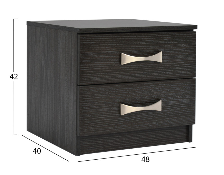 ΚΟΜΟΔΙΝΟ ΜΕ 2 ΣΥΡΤΑΡΙΑ ΚΑΙ ΧΕΡΟΥΛΙ ASHLYN HM2235.01 ZEBRANO 48x40x42Yεκ.